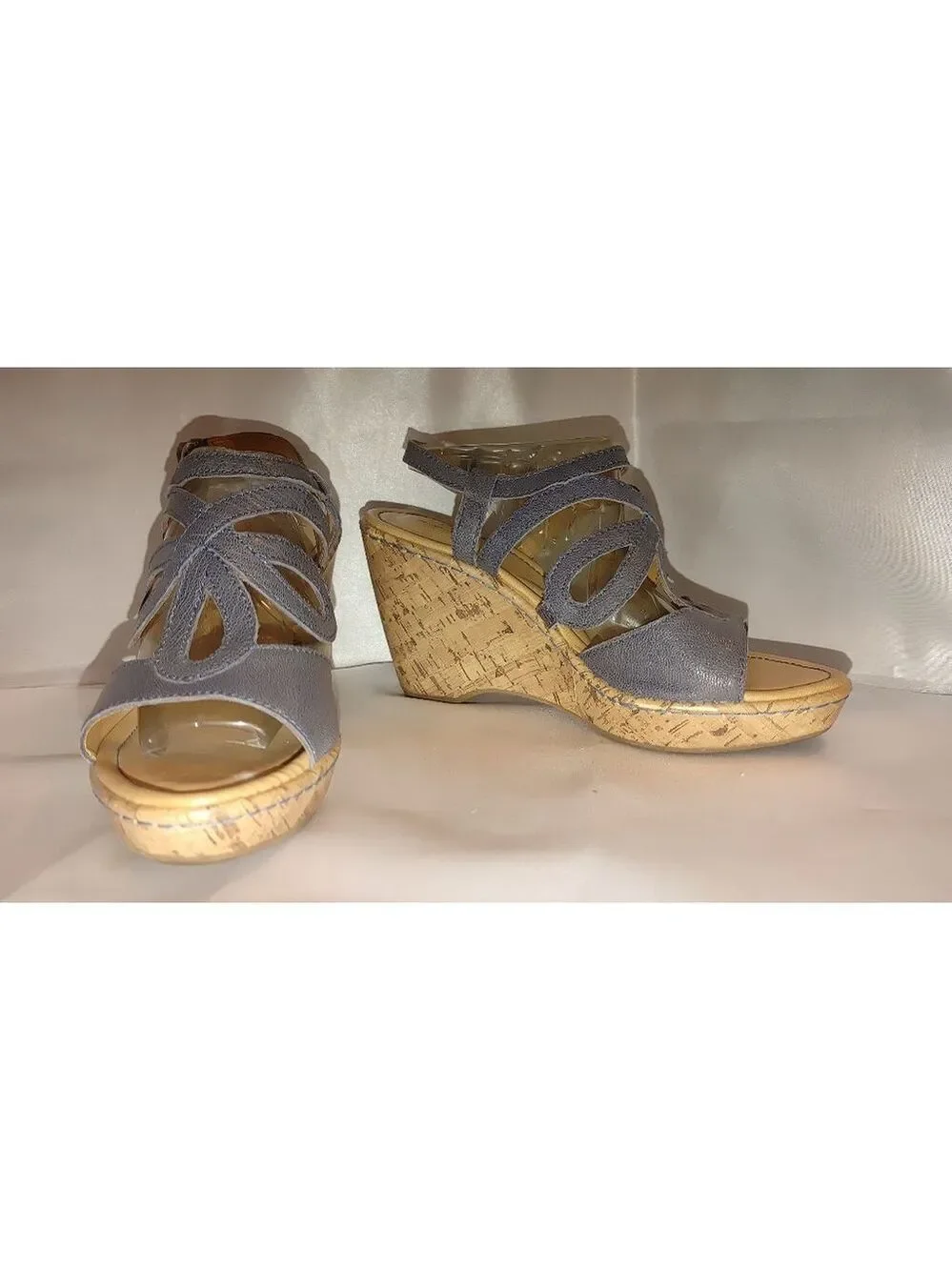 BOC Born Jalina Cork Wedge Sandals Size 9M